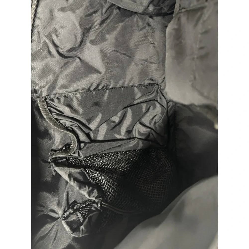 VTG Nike Tennis Racquet Pickle Ball Black Bag Double Slot Zipper‎ Shoulder Strap